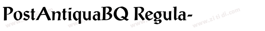 PostAntiquaBQ Regula字体转换 PostAntiquaBQ Regula字体转换
